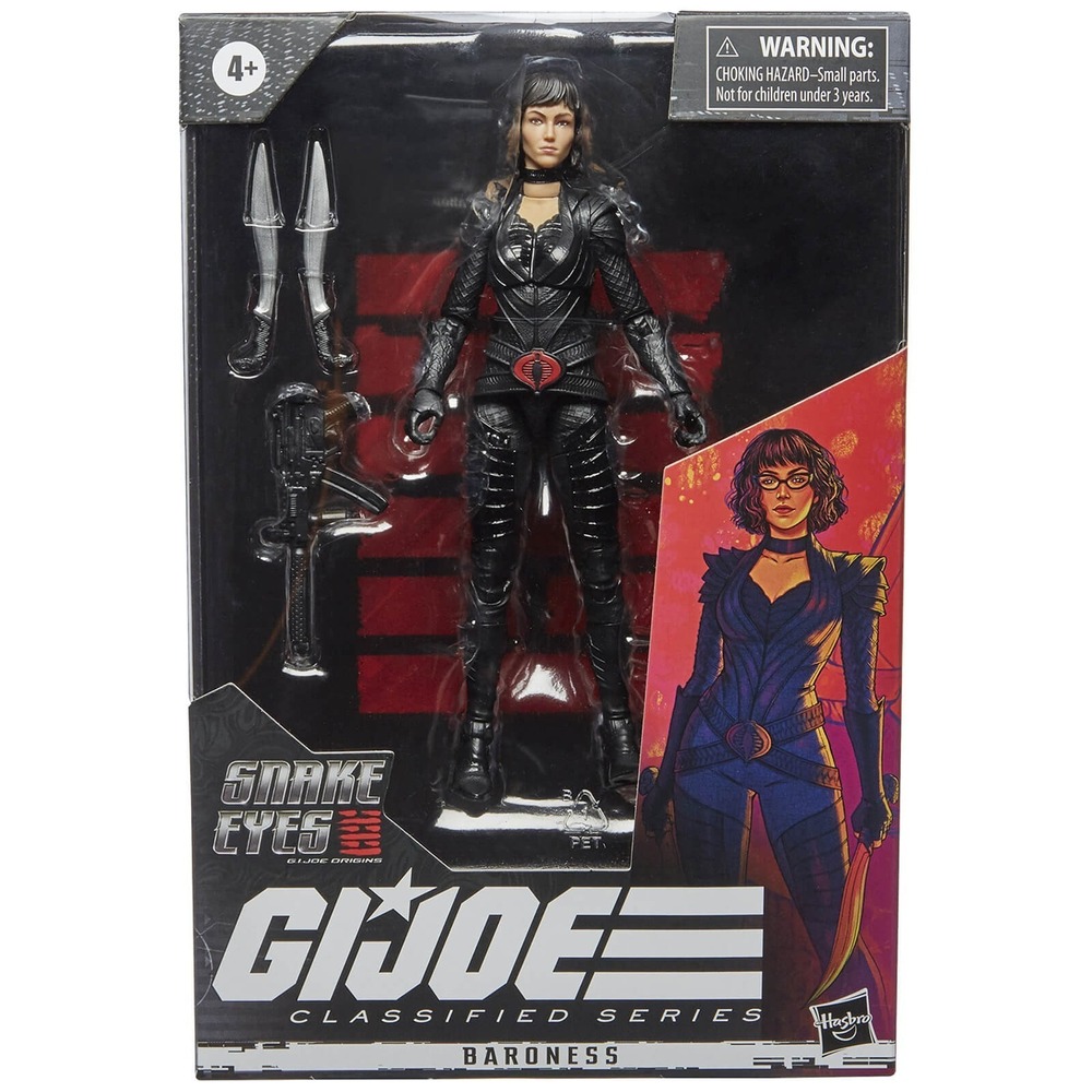 G.I. Joe: Classified Series: Snake Eyes - Baroness 6" Action Figure GI Joe 19D